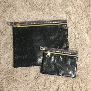 Betsey Johnson Two Cosmetic Pouches
